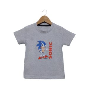 Kids Heather Grey T-Shirt, Sonic Character